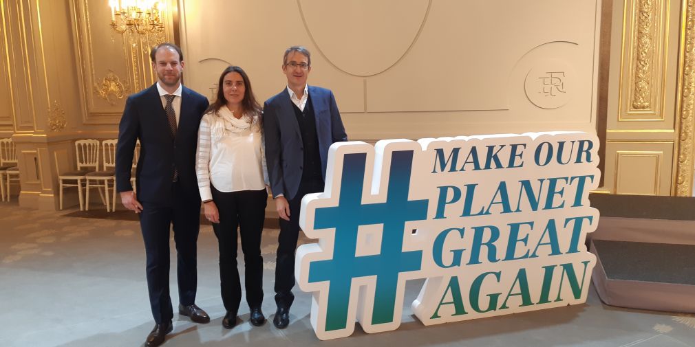 Nuria Teixido et Rainer Kiko reçus à l'Elysée dans le cadre du programme "Make Our Planet Great Again"
