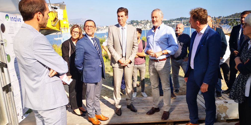 Visite à l’IMEV de Charles Ange Ginésy, Président du Département des Alpes-Maritimes