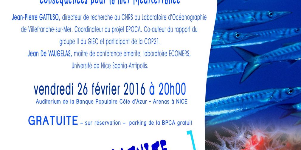 Conférence "Océan, climat et COP 21 : conséquences pour la mer Méditerranée"