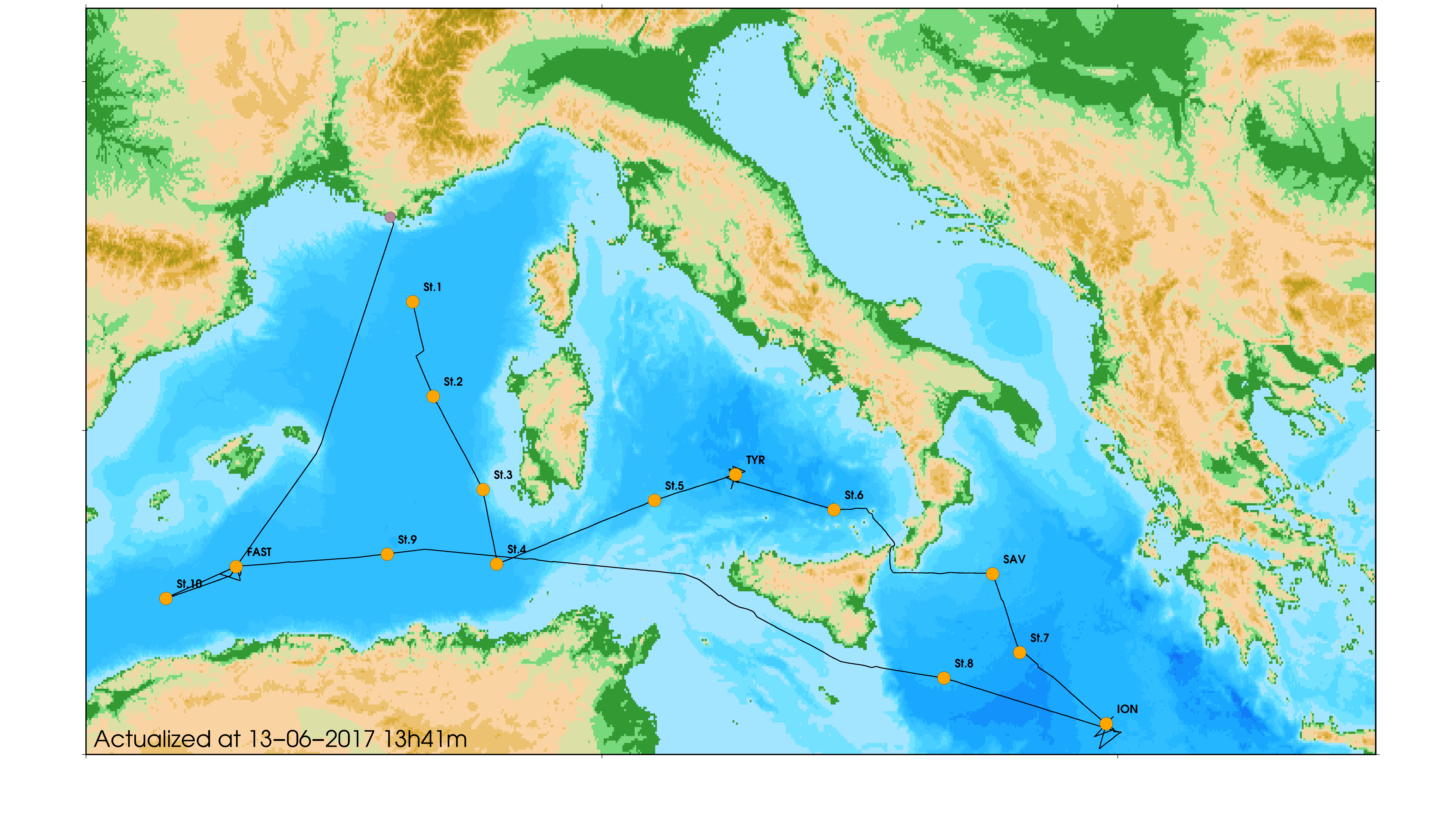 PEACETIME SHIP-FLOATS TRACKING